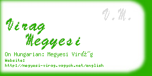 virag megyesi business card